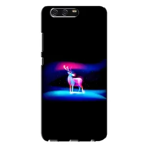 Силиконовый бампер с картинкой животных для Huawei P10 Plus, VKY (Яркий олень)