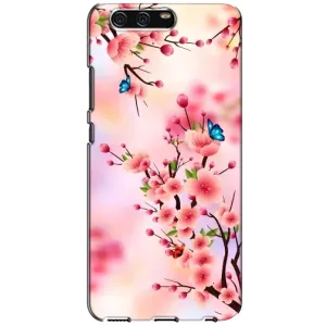 Чехол с принтом САКУРЫ на Huawei P10, VTR (Бабочки на сакуре)