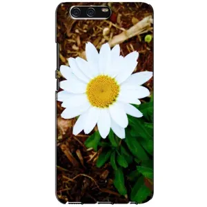 Чехол с ромашками на Huawei P10, VTR (Белая ромашка)