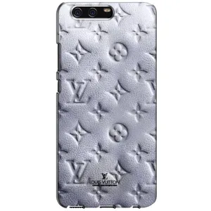 Текстурный Чехол Louis Vuitton для Хуавей П10 (Белый ЛВ)