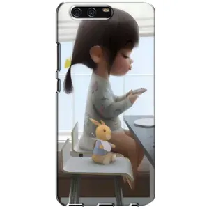Дівчачий Чохол для Huawei P10, VTR (ДІвчина з іграшкою)