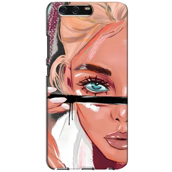 Чехол с рисунком «Девушка и ресницы» для Huawei P10 (VTR) Чехол с рисунком «Девушка и ресницы» для Huawei P10 (VTR)