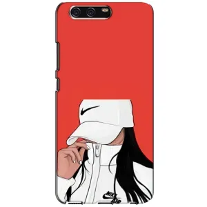 Силіконовый Чохол на Huawei P10, VTR з картинкой Модных девушек (Дівчина Nike)