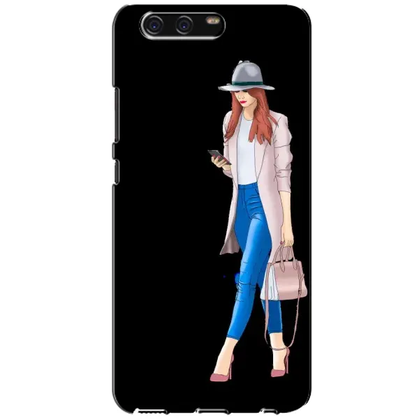 Чехол с рисунком «Девушка со смартфоном» для Huawei P10 (VTR) Чехол с рисунком «Девушка со смартфоном» для Huawei P10 (VTR)