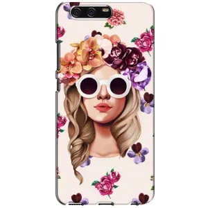Чехол с картинкой Модные Девчонки Huawei P10, VTR (Девушка в очках)
