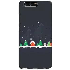 Силіконовий бампер на різдво для Huawei P10, VTR (Місто зимове)