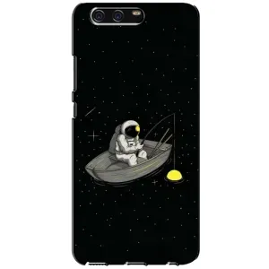 Силиконовый Чехол с принтом "Космонавты" на Huawei P10, VTR (Космонавт на рыбалке)