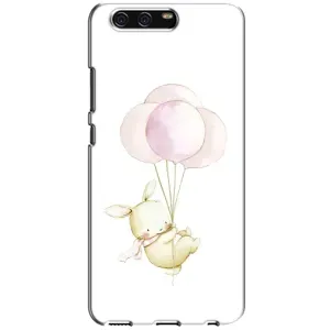 Силиконовый бампер с картинкой животных для Huawei P10, VTR (Кролик и шарики)