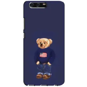 Чехлы Мишка Тедди для Хуавей П10 (Мишка USA)