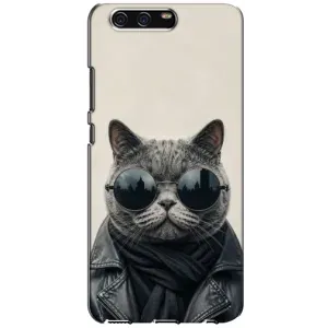 Чехол на тематику: Коты для Huawei P10 (VTR) (Модный кот)