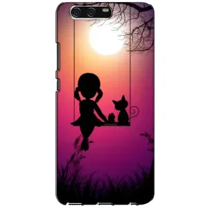 Дівчачий Чохол для Huawei P10, VTR (На гойдалці)