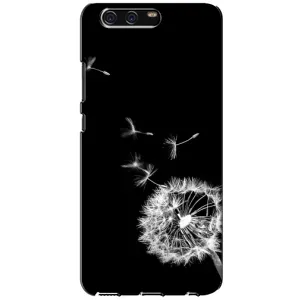 Силиконовый Чехол с одуванчиками на Huawei P10, VTR (Одуванчик на чёрном)