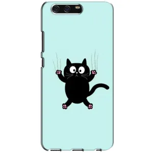 Силиконовый чехол с котиком для Huawei P10, VTR (Падающий кот)
