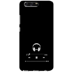 Чохол з картинками на чорному фоні для Huawei P10, VTR (Плеєр)