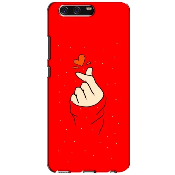 Чехол с рисунком «Сердце на красном» для Huawei P10 (VTR)