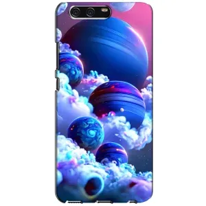 Чехлы КОСМОС для Huawei P10, VTR (Синие планеты)
