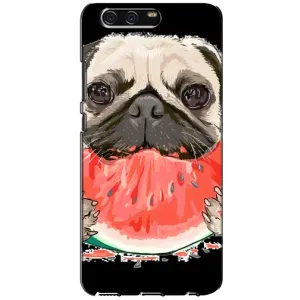 Чехол (ТПУ) Милые собачки для Huawei P10, VTR (Смешной Мопс)