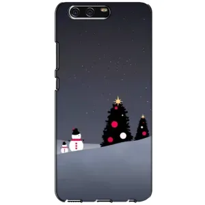 Чехлы на Новый Год Huawei P10, VTR (Снеговички)