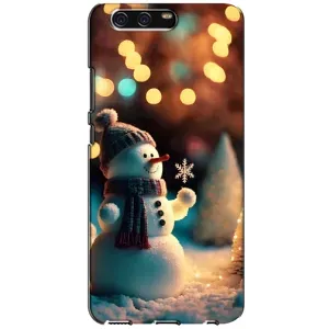 Чехлы на Новый Год Huawei P10, VTR (Снеговик праздничный)