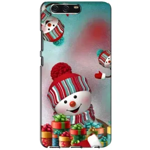 Чехлы на Новый Год Huawei P10, VTR (Снеговик в шапке)