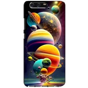 Чехол (ТПУ) с планетами на Huawei P10, VTR (Солнечна система)