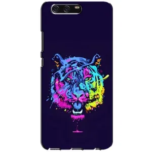 Силиконовый бампер с картинкой животных для Huawei P10, VTR (Тигр-Арт)