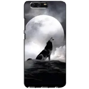 Чехол с Волком на Huawei P10, VTR (Волк и луна)