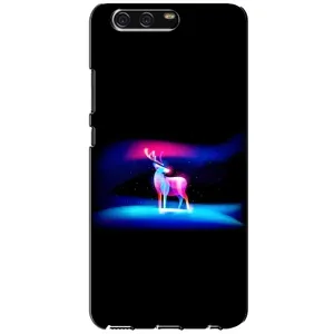Силиконовый бампер с картинкой животных для Huawei P10, VTR (Яркий олень)