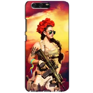 ЗСУ Чохли (TPU) для Huawei P10, VTR (Жінка солдат)