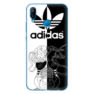 Чехол в стиле "Адидас" для Хуавей П20 Лайт 2019 (Adidas шнурки)