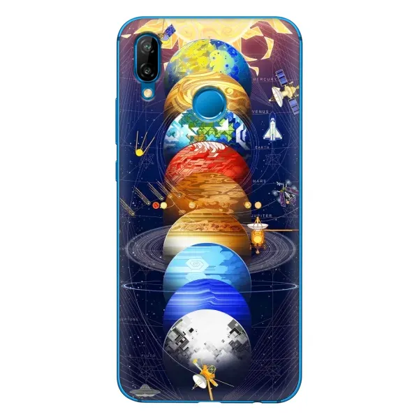 Чехол с рисунком «Арт планети» для Huawei P20 Lite (2019)