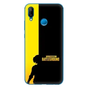 Чохол (TPU) з картинкою "Лого Пабг" на Хуавей П20 Лайт 2019 (Battlegrounds)