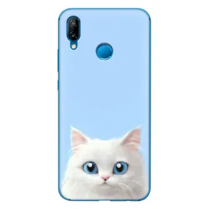 Чехол на тематику: Коты для Huawei P20 Lite (2019) (Белый кот)