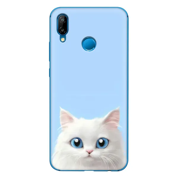 Чехол с рисунком «Белый кот» для Huawei P20 Lite (2019) Чехол с рисунком «Белый кот» для Huawei P20 Lite (2019)