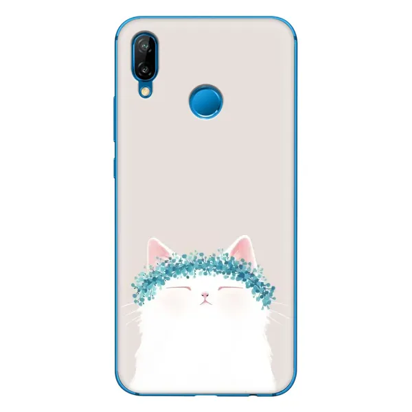 Чехол с рисунком «Белый котик» для Huawei P20 Lite (2019) Чехол с рисунком «Белый котик» для Huawei P20 Lite (2019)