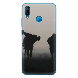 Чехлы на военную тематику для Huawei P20 Lite (2019) (Бой солдат)
