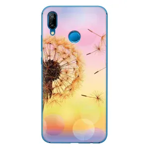 Силиконовый Чехол с одуванчиками на Huawei P20 Lite (2019) (Цветок-одуванчик)