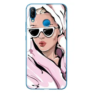 Чехол с картинкой Модные Девчонки Huawei P20 Lite (2019) (Девушка в халате)