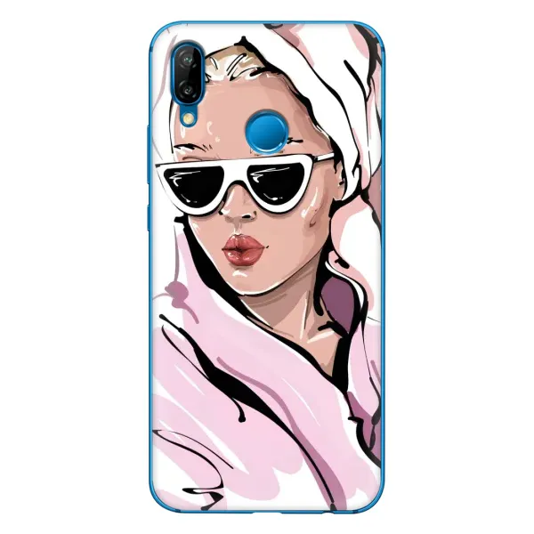 Чехол с рисунком «Девушка в халате» для Huawei P20 Lite (2019)