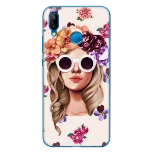 Чохол з картинкою Модні Дівчата Huawei P20 Lite (2019) (Дівчина в окулярах)