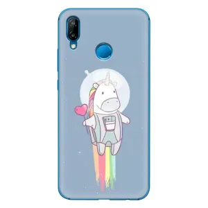 Чехол Unicorn на Huawei P20 Lite (2019) (Единорог космонавт)