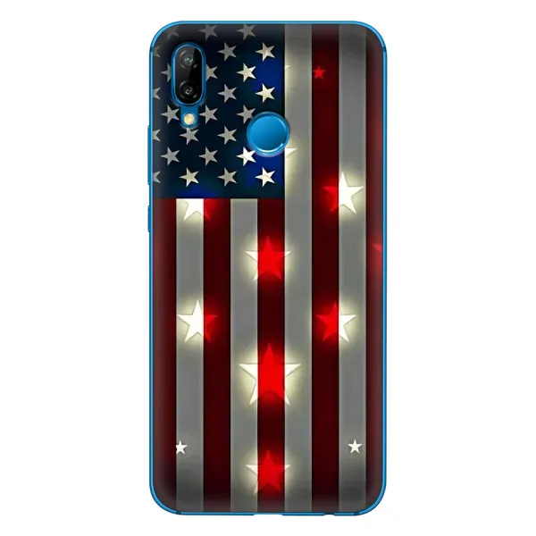 Чехол с рисунком «Флаг США 2» для Huawei P20 Lite (2019) Чехол с рисунком «Флаг США 2» для Huawei P20 Lite (2019)