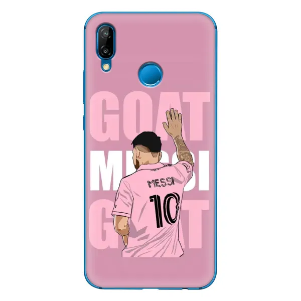 Чехол с рисунком «GOAT MESSI» для Huawei P20 Lite (2019) Чехол с рисунком «GOAT MESSI» для Huawei P20 Lite (2019)