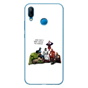 Чехлы для Huawei P20 Lite (2019) (Для Христиан) (Иисус супергерой)