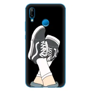 Чехол с Прикольным принтом на Huawei P20 Lite (2019) (Кеды)
