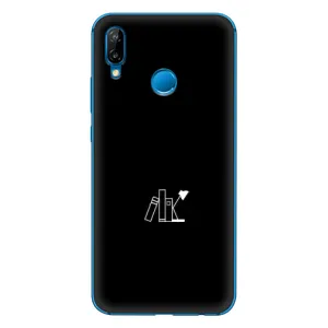 Чехол с картинками на черном фоне для Huawei P20 Lite (2019) (Книжки)