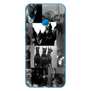 Чехол ДОБЕРМАН для Huawei P20 Lite (2019) (Коллаж Доберман)