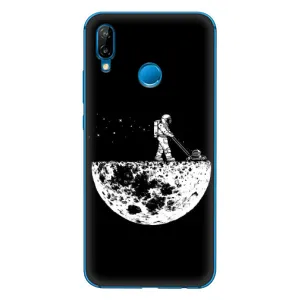 Силіконовый Чохол з принтом "Космонавти" на Huawei P20 Lite (2019) (Космонавт)