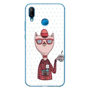 Чехол на тематику: Коты для Huawei P20 Lite (2019) (Кот аристократ)
