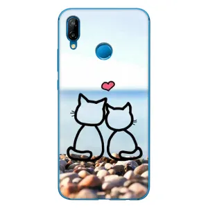 Силиконовые Чехлы Любимому человеку для Huawei P20 Lite (2019) (Котейки)